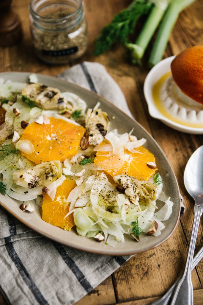 Salade fenouil orange zaatar - stylisme et photographie culinaire - Besly